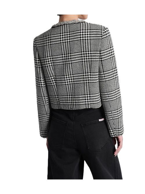 Self Portrait Giacca casual in poliestere nero  SELF-PORTRAIT | 111J-BWBLACK AND WHITE